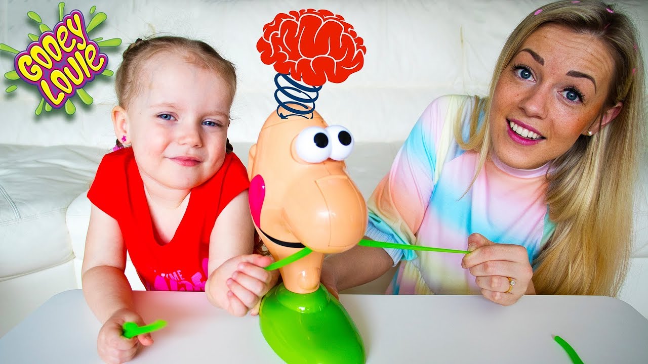 Gaby Alex And Mommy Playing Family Fun Game Gooey Louie Youtube