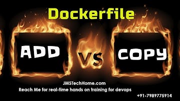 Difference between ADD and COPY in Dockerfile Real use cases | Dockerfile instructions ADD and COPY