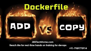 Difference between ADD and COPY in Dockerfile Real use cases | Dockerfile instructions ADD and COPY