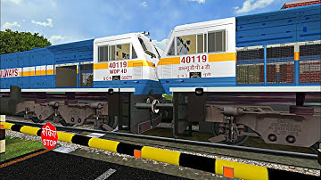 Gooty WDP4D Multiple Unit Speeding Action | MSTS Indian Railways