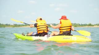 Kayak & Swimming @Mekong River cambodia travel kayak