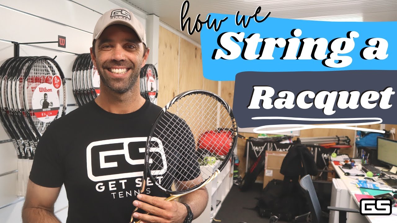 How we Restring a tennis racquet YouTube