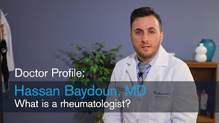 Dr. Baydoun answers a common question. What is a rheumatologist? video thumbnail