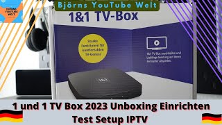 1und 1 TV Box 2023 Unboxing Einrichten Test Setup IPTV 1&1 TV-Box Android TV Receiver Setup UHD image
