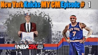 NBA 2K15 NEW YORK KNICKS MY GM | Episode #1 : KRISTAPS PORTZINGIS & DOLLAR HOTDOGS!!!