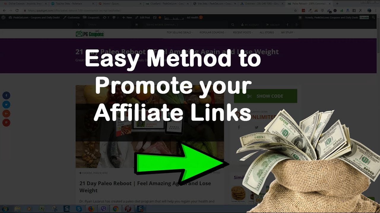 Easy method to promote your affiliate links - YouTube