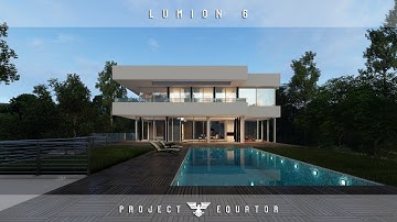 Lumion 6 Rendering Tutorials #30 - Modern House Planed (3D Warehouse)