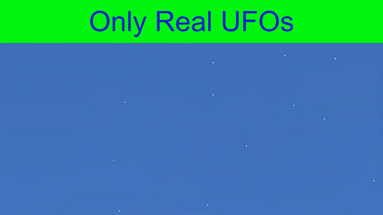 Fleet of UFOs during daytime over Pasadena, California.