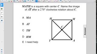 Geometry Transformations Rotations Pt 2 Q43