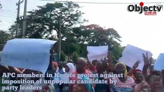 APC members in Kosofe, Lagos protest against imposition of candidate by party leadership