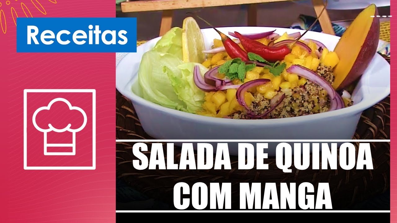 Faça uma incrível salada de quinoa com manga com a chef Fátima Luz – 02/02/24