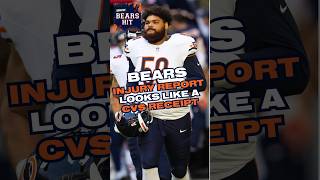 Chicago Bears Week 2 INJURY Report