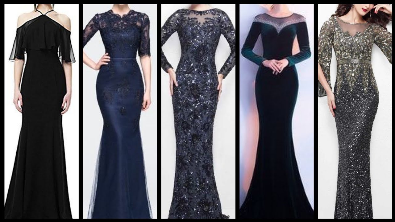 Navy Blue Stunning Off the Shoulder Bodycon Prom Dress with Slit