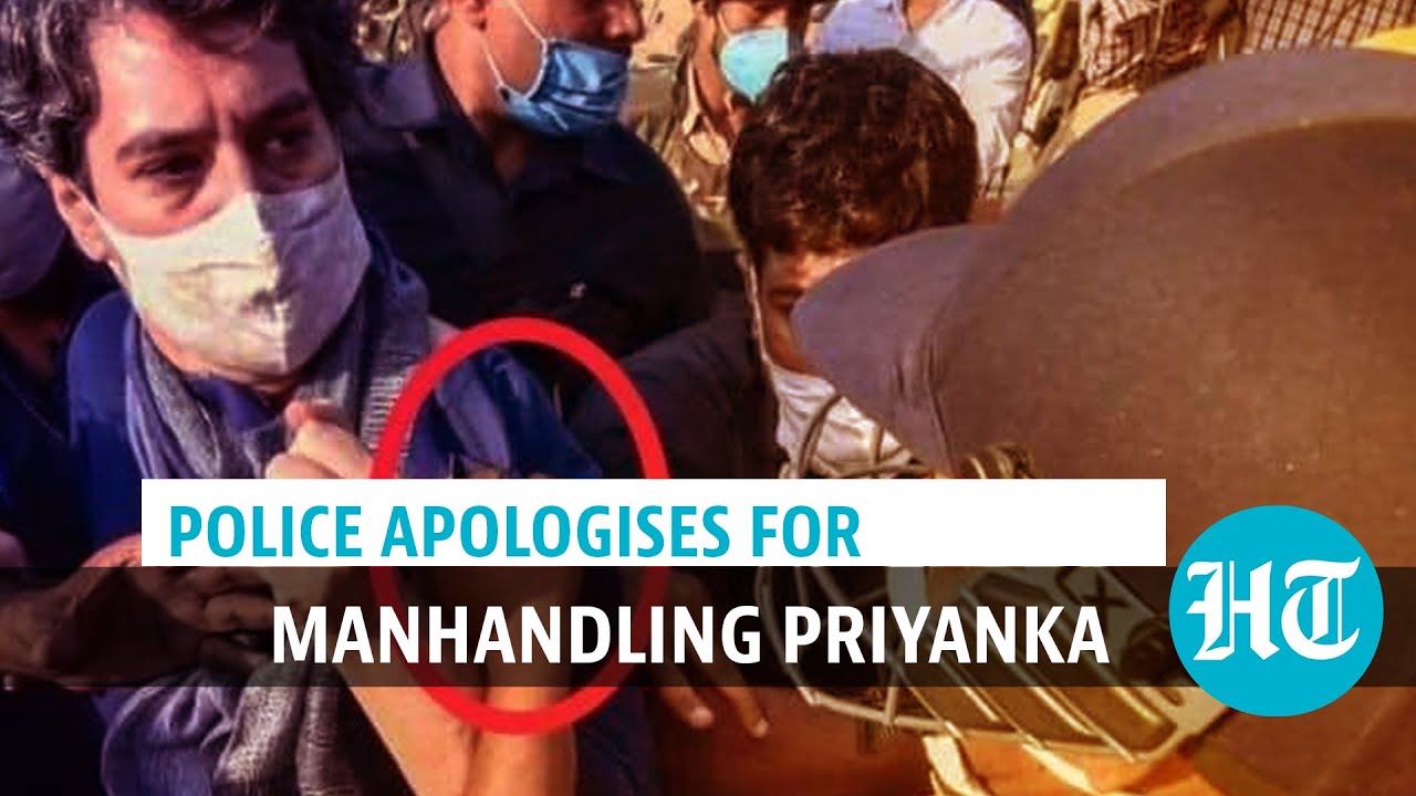Cop grabs Priyanka Gandhi’s kurta: Noida police issues apology, orders probe