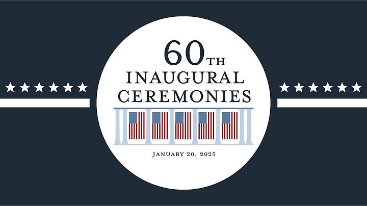 60th Inaugural Ceremonies for President Donald J. Trump