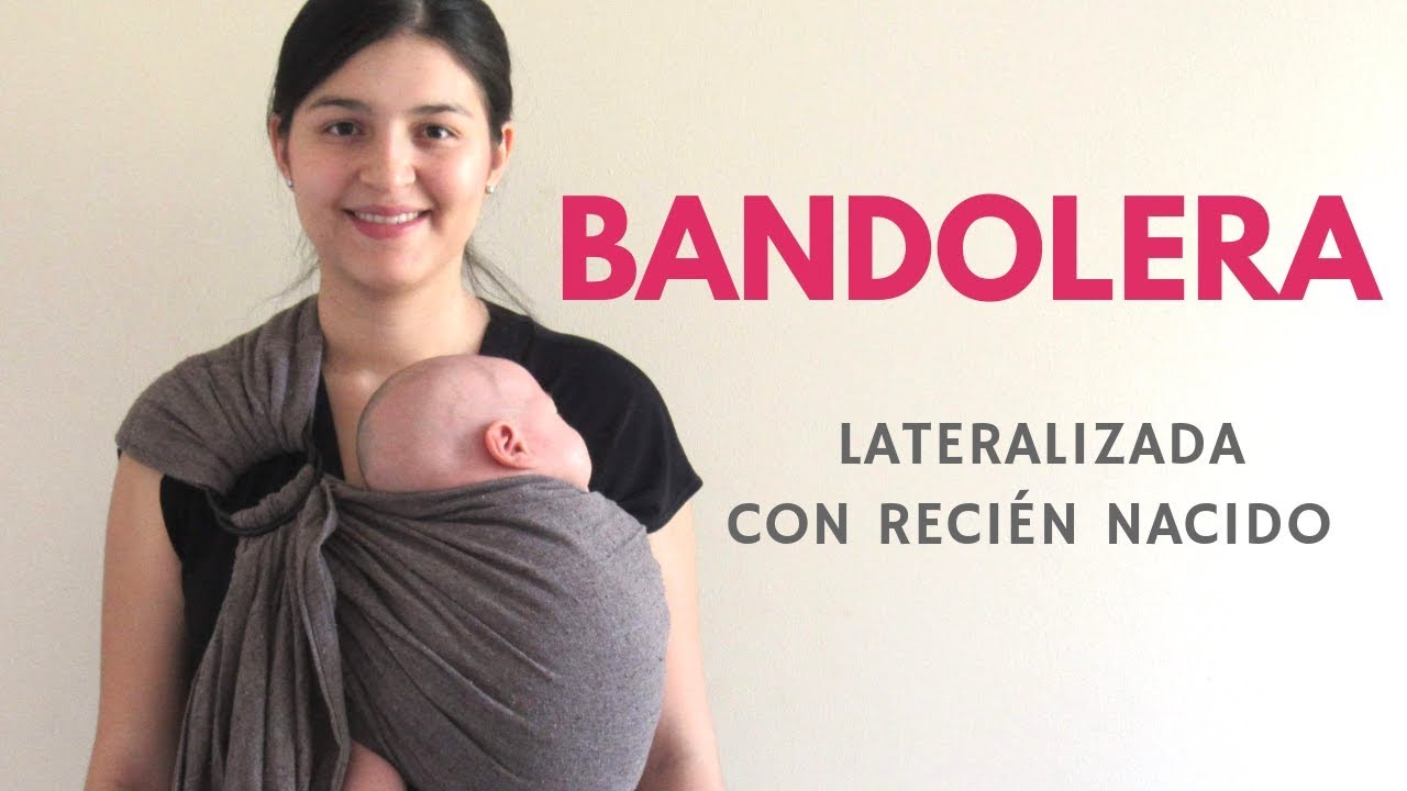 grabadora encerrar partícipe Bandolera con recién nacido posición lateralizada - YouTube