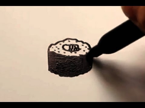 How to Draw a Cartoon Sushi Roll - YouTube