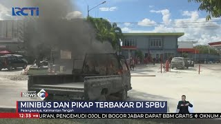 Dua Mobil Terbakar saat Isi BBM di SPBU Palangkaraya  #SeputariNewsSiang 24/09