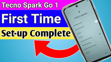 Tecno spark go 1 First Time Setup