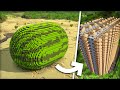 Construí Una Inmensa Granja de SANDÍAS En Minecraft