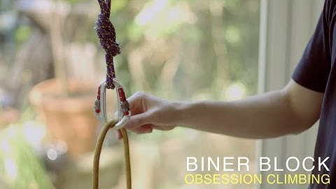 Climbing tips: Biner Rope Block (single strand rappel then retrieve with a pull cord))
