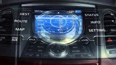 2013 Infiniti EX   Control Panel and Touch Screen Overview