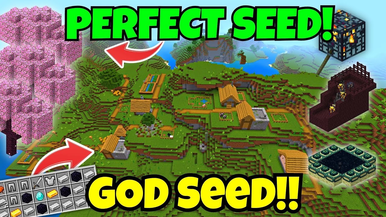🔥[GOD SEED] Minecraft 1.20 Bedrock | Cherry Blossom seed - YouTube
