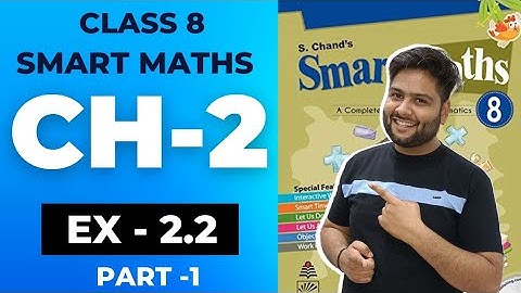 Smart Maths Class 8, Chapter - 2|| Exercise 2.2, Q.1 to Q.9 || Linear Equation with One Variable