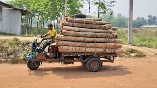 "Log Load Van VS  Old Tata Truck on a Ferry!"