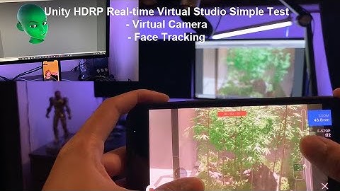 UNITY HDRP Real-time Virtual Studio Simple Test (Virtual Camera and Face Tracking)
