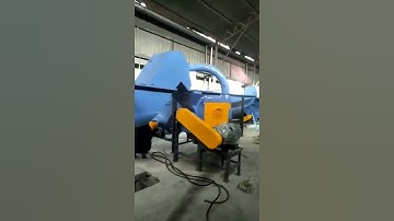 PET bottles recycling automation line.  Label remove machine → Crusher #PET #machine #factory