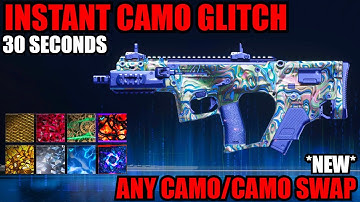 *NEW* INSTANT CAMO GLITCH in 30 SECONDS BO7! ANY CAMO/CAMO SWAP! BO7 GLITCHES! BO7 ZOMBIES GLITCH!