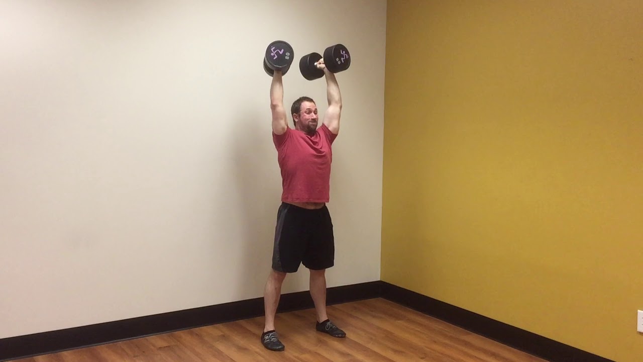 Eccentric Accentuated Dumbbell Push Press - YouTube