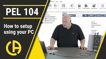 Learn how to setup your Chauvin Arnoux PEL104 using your PC