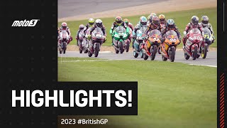 Moto3™ Race Highlights 🤯 | 2023 #BritishGP 🇬🇧
