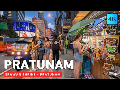 Bangkok, Thailand | Chit Lom BTS Station | Walking Tour 4K