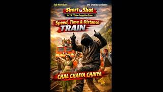 Speed,Time &amp; Distance Train PYQ Short Trick in 1 min | SSC | CGL | CHSL | MTS | CPO | GD | 2026