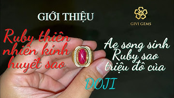 GiviGems | Anh em song sinh với siêu phẩm Ruby sao triệu đô của Doji