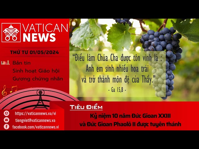 Radio thứ Tư 01/05/2024 - Vatican News Tiếng Việt