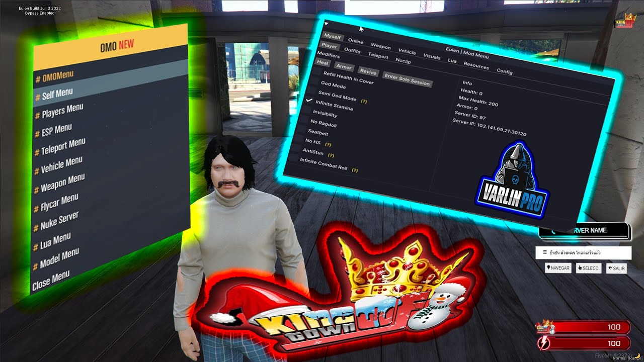 โปร FiveM Hack GTA V | ระเบิดเซิฟ+แกล้งผู้เล่น |เสกรถ| มองผู้เล่น ...