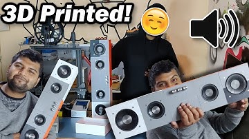 3D Printed Boombox Bluetooth Speaker 100W TPA3116D2