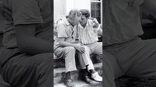 Elvis and Vernon Presley grieving right here at Graceland, 1958