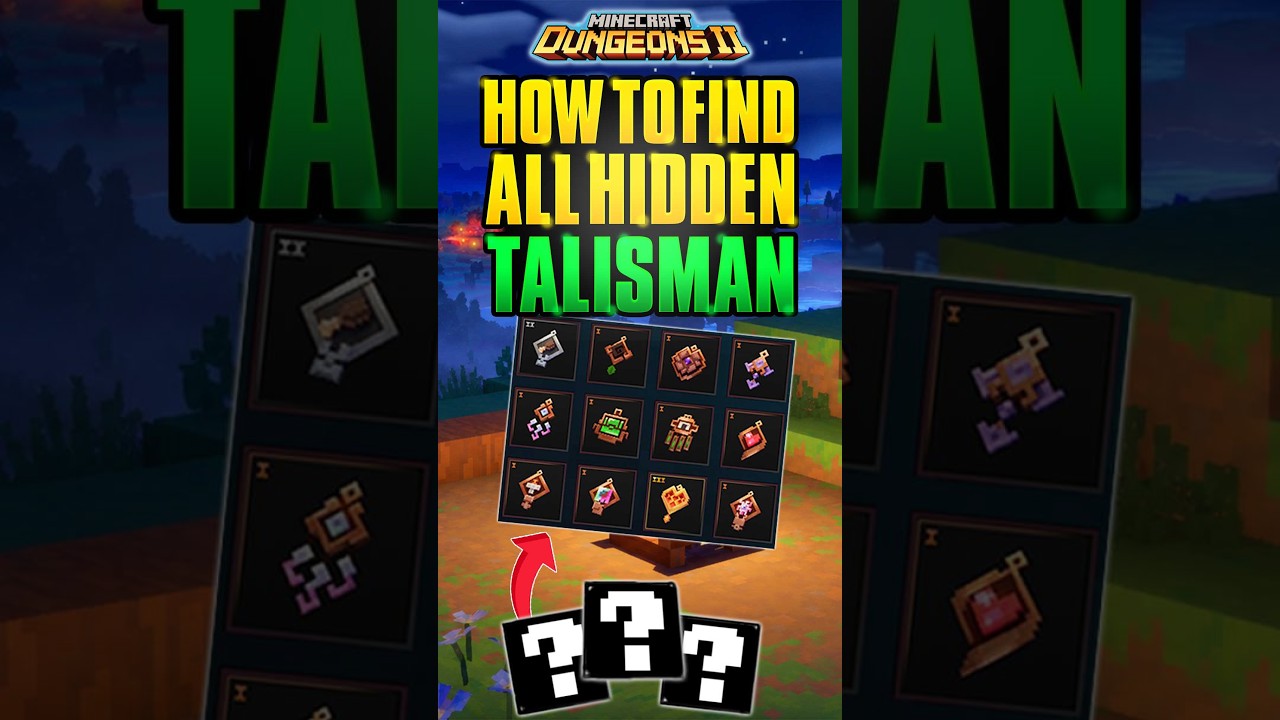 How to Find ALL 9 HIDDEN TALISMAN in Minecraft Dungeons 2! (& SECRET BOSS)