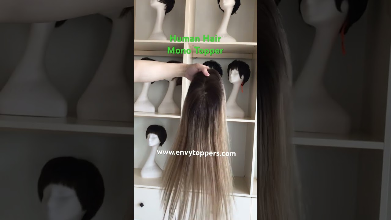 Human Hair Mono Topper 
