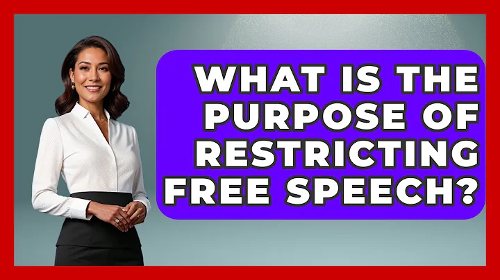 What Is The Purpose Of Restricting Free Speech? - International Policy Zone