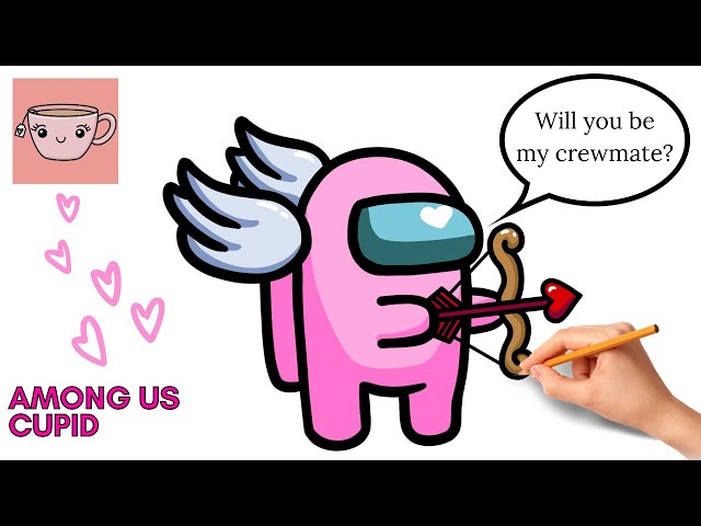 Valentine Cupid Looks Sus Among Us PNG JPG 