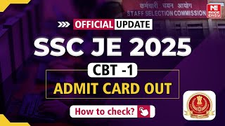 SSC JE 2025 Admit Card OUT | Check Your Exam City & Hall Ticket Now! screenshot 5