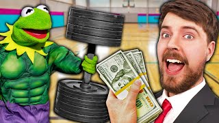 Kermit the Frog and Mr Beast's $1,000,000 Gym!