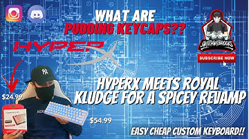 HyperX Pudding Keycaps on RK61 60% Mechanical Keyboard AMAZING!!