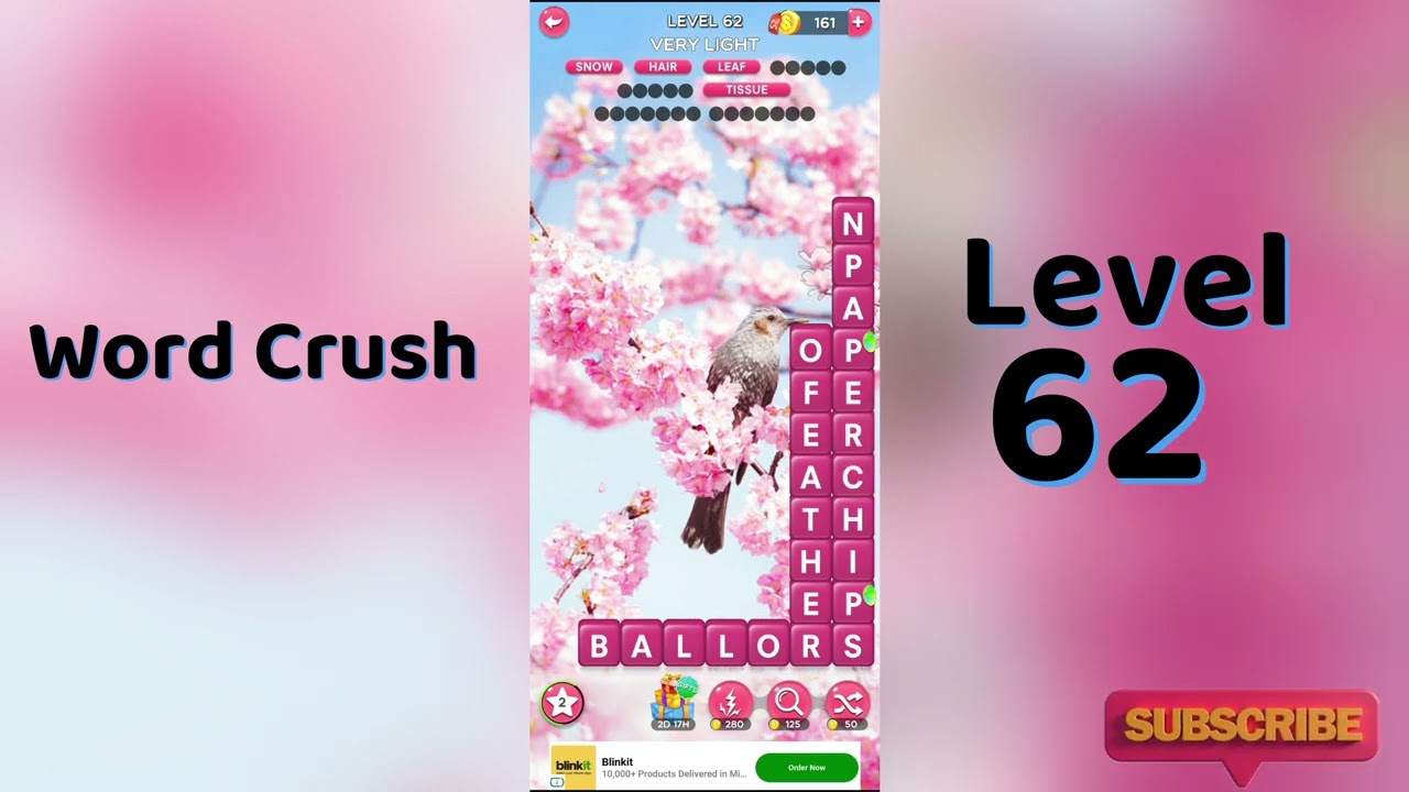 Word Crush Level 62 Answers | Fun Puzzle Game | Solution Guruji